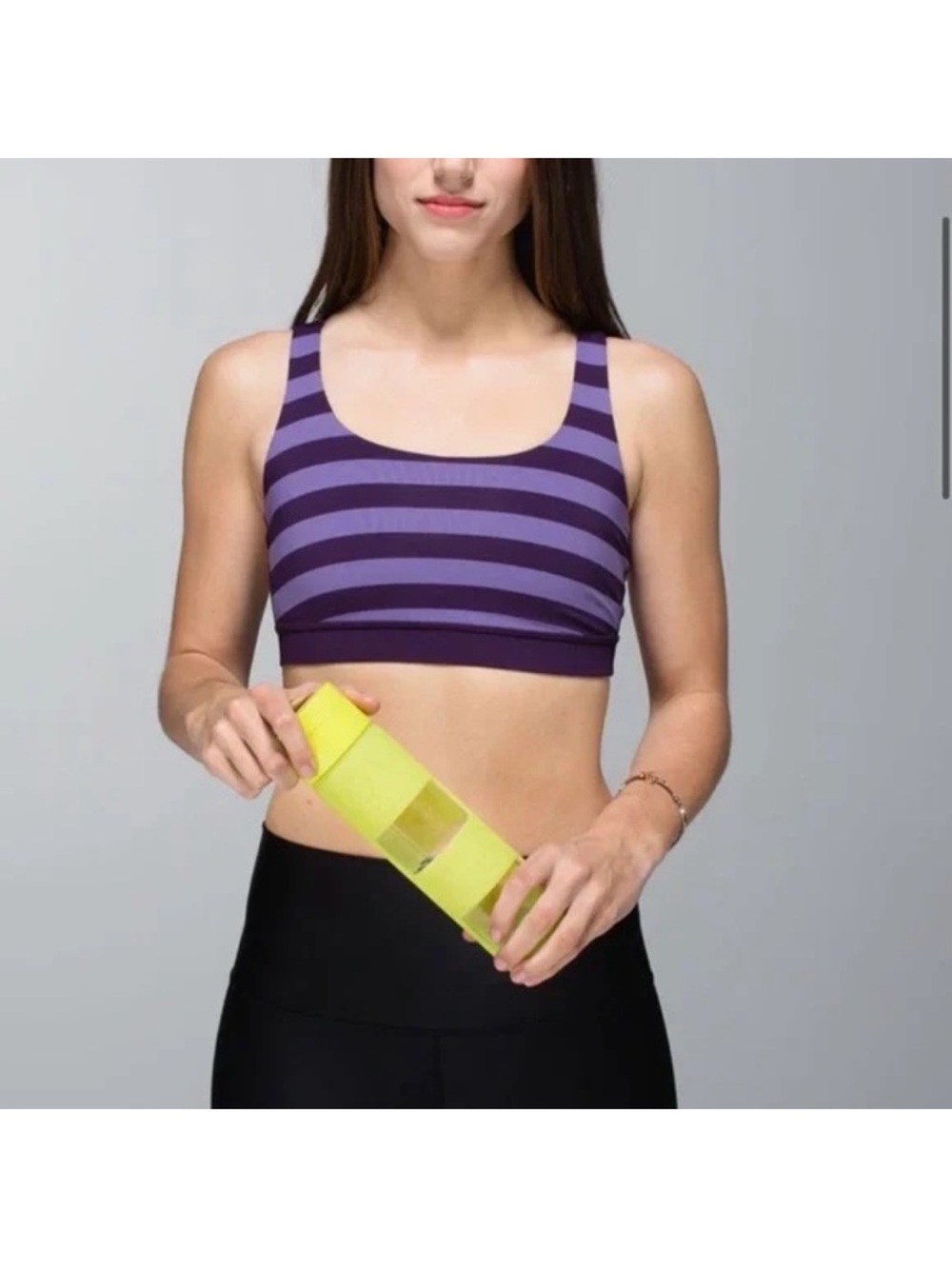 40. Lululemon Energy Bra Micro Macro Stripe Purple Zinfandel Winter Orchid